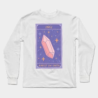 INFJ - Rarest On Earth Tarot Card Long Sleeve T-Shirt